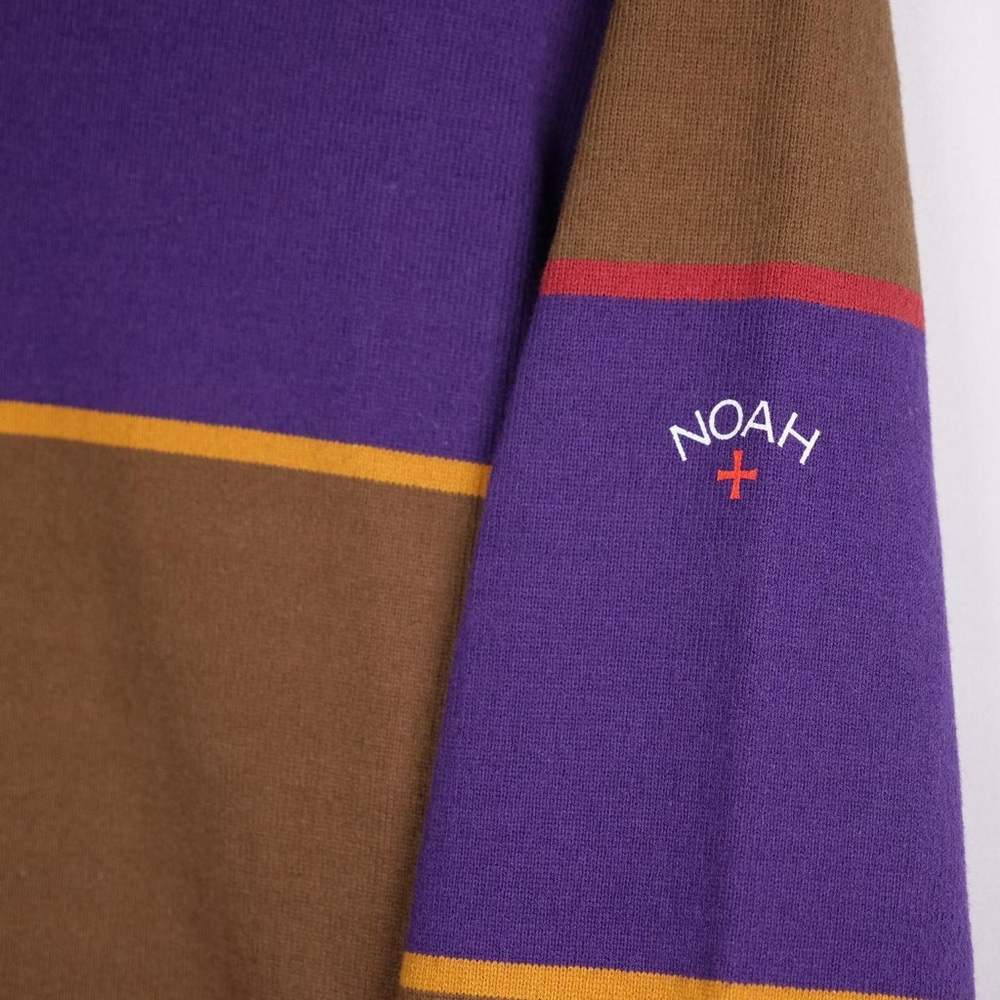NOAH L/S Multicolor Striped Rugby Pullover - Picture 2 of 4